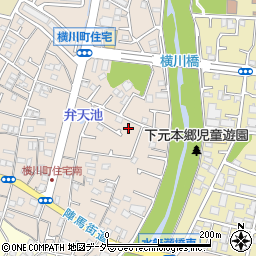 東京都八王子市横川町96周辺の地図