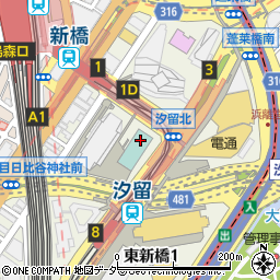 資生堂パーラーサロン・ド・カフェ汐留店周辺の地図