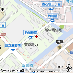 東京都江東区越中島3丁目周辺の地図