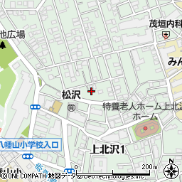 東京都世田谷区上北沢1丁目36周辺の地図