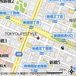 パークジャパン新橋第７駐車場周辺の地図