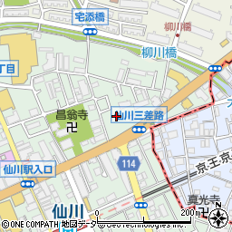 東京都調布市仙川町3丁目12周辺の地図