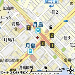 ぼんたぼんた 月島駅メトロピア店周辺の地図
