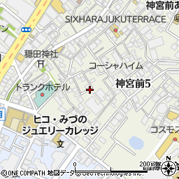 ＊神宮5丁目[矢澤]駐車場周辺の地図