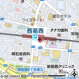かつや 東京西葛西店周辺の地図