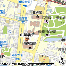 山梨中央銀行県庁支店 ＡＴＭ周辺の地図