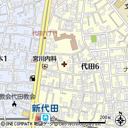 東京都世田谷区代田6丁目24周辺の地図