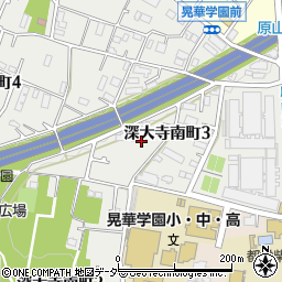 東京都調布市深大寺南町3丁目5周辺の地図