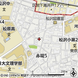 東京都世田谷区赤堤5丁目25-8周辺の地図