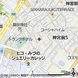 東京都渋谷区神宮前5丁目22周辺の地図