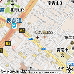東京都港区南青山3丁目17周辺の地図