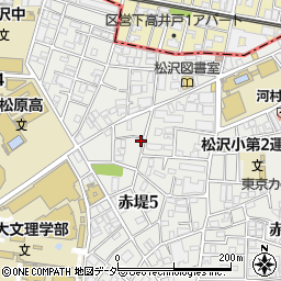 東京都世田谷区赤堤5丁目25-10周辺の地図