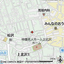 東京都世田谷区上北沢1丁目39-5周辺の地図