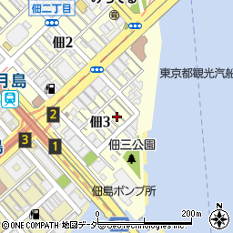 東京都中央区佃3丁目8-3周辺の地図