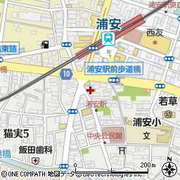 【個室有り】焼肉　樹々　浦安駅前本店周辺の地図