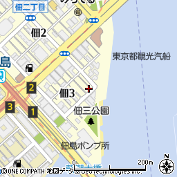 東京都中央区佃3丁目9-4周辺の地図