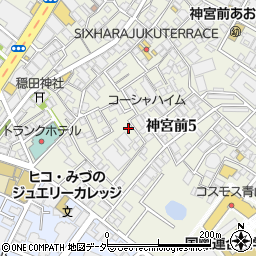 東京都渋谷区神宮前5丁目36-1周辺の地図