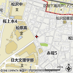 東京都世田谷区赤堤5丁目33-7周辺の地図