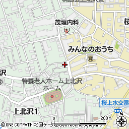 東京都世田谷区上北沢1丁目30-24周辺の地図