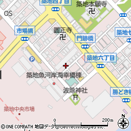 株式会社つきじ石井本社周辺の地図