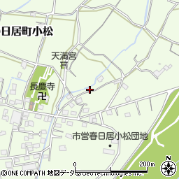 山梨県笛吹市春日居町小松650周辺の地図