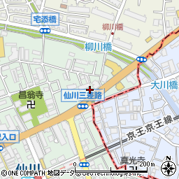 東京都調布市仙川町3丁目16周辺の地図