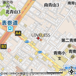 東京都港区南青山3丁目17-4周辺の地図