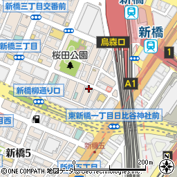炭火焼鳥専門店 播鳥 新橋本館周辺の地図