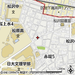 東京都世田谷区赤堤5丁目33-5周辺の地図