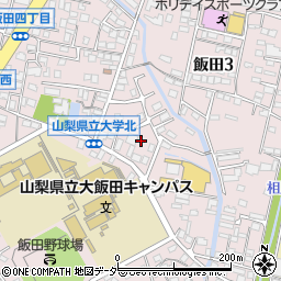 山梨県甲府市飯田3丁目10-7周辺の地図