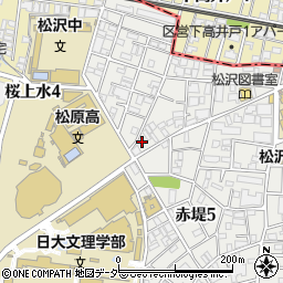 東京都世田谷区赤堤5丁目33-10周辺の地図