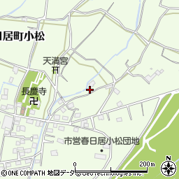 山梨県笛吹市春日居町小松651周辺の地図