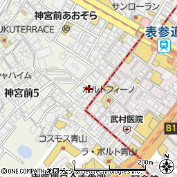 東京都渋谷区神宮前5丁目3周辺の地図