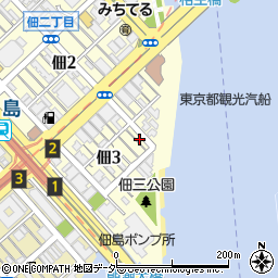 東京都中央区佃3丁目9-2周辺の地図