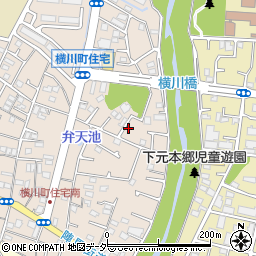 東京都八王子市横川町106周辺の地図