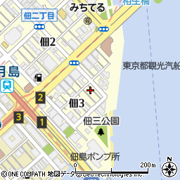 東京都中央区佃3丁目9-10周辺の地図