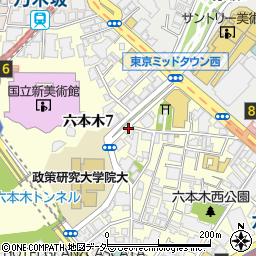 長谷川栄雅 六本木本店周辺の地図