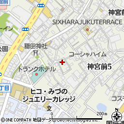 東京都渋谷区神宮前5丁目22-9周辺の地図