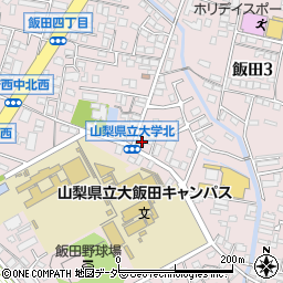 山梨県甲府市飯田3丁目10-16周辺の地図