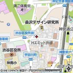 ラッドミュージシャン渋谷周辺の地図