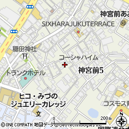 東京都渋谷区神宮前5丁目周辺の地図