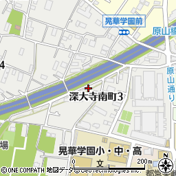 東京都調布市深大寺南町3丁目6周辺の地図