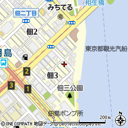 東京都中央区佃3丁目9-1周辺の地図