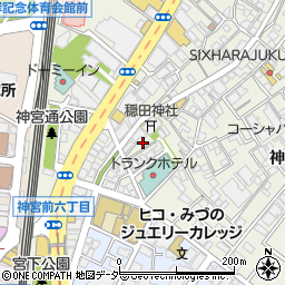 東京都渋谷区神宮前5丁目27-2周辺の地図