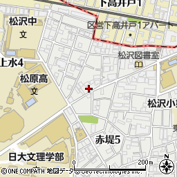 東京都世田谷区赤堤5丁目33-3周辺の地図