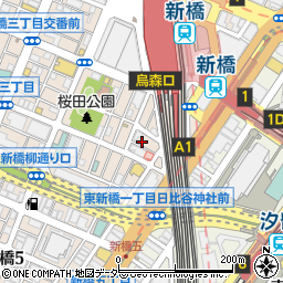 もつ焼き 大膳 新橋店周辺の地図
