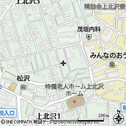 東京都世田谷区上北沢1丁目39周辺の地図