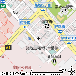 築地 寿司清 築地本店2階店周辺の地図