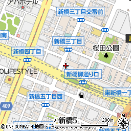 みずほ銀行新橋中央支店周辺の地図