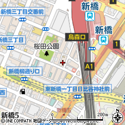 らぁめん ほりうち 新橋店周辺の地図
